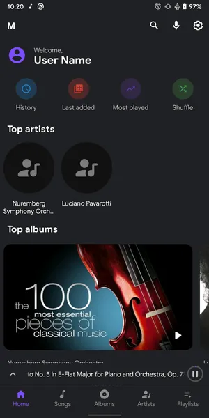 Metro  A music player for Android